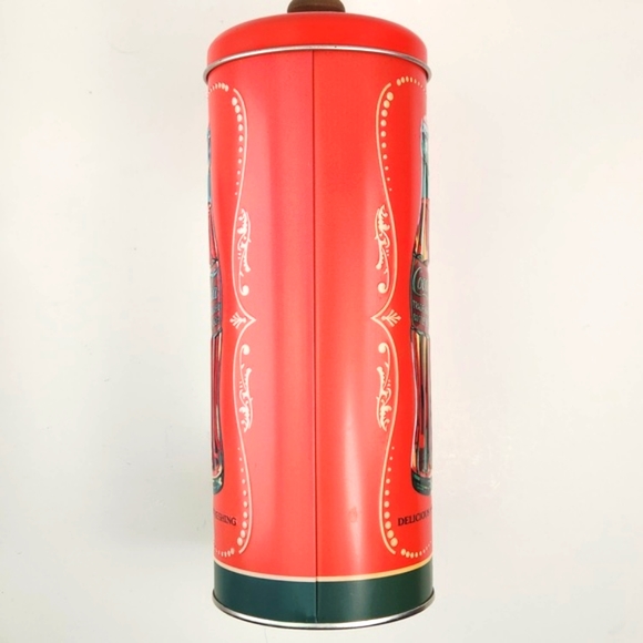 Coca-Cola metal Retro Style Holiday Straw Vault - Picture 4 of 13
